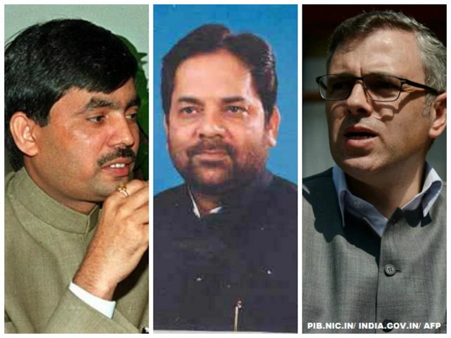 शहनवाज़ हुसैन, मुख्तार अब्बास नक़वी, उमर अब्दुल्लाह