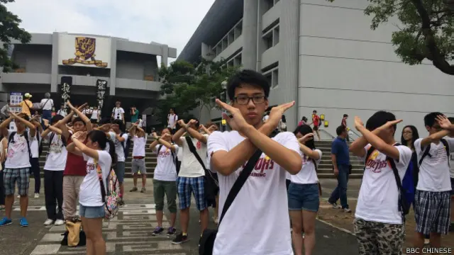 香港中文大学学生在去年的“公民抗命”和“雨伞运动”中十分活跃。