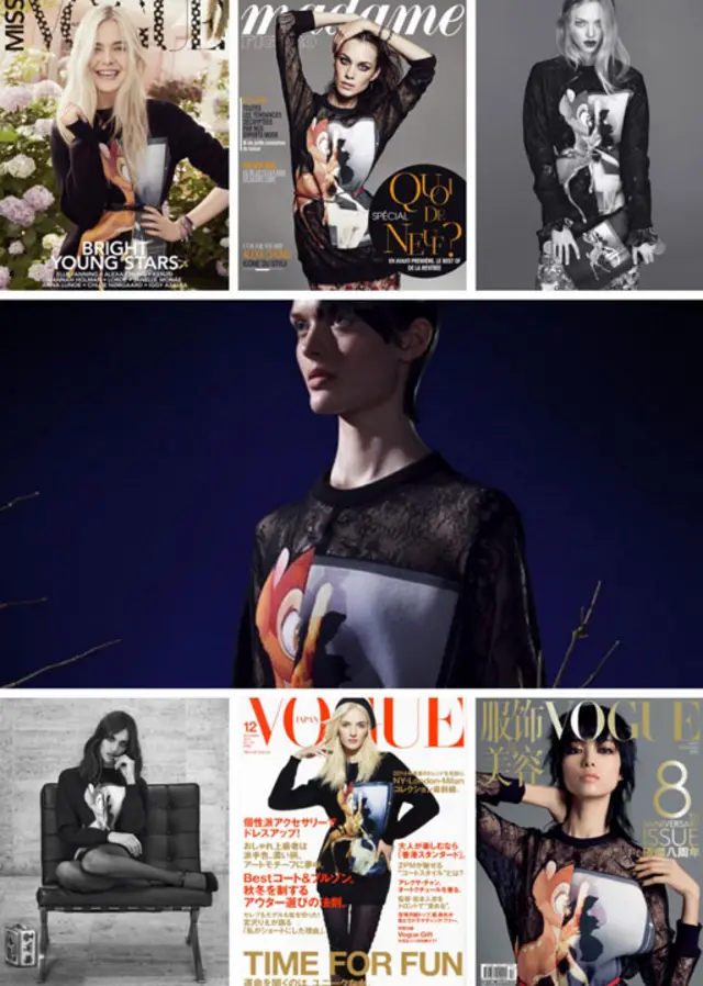 小鹿斑比包揽各时尚杂志封面