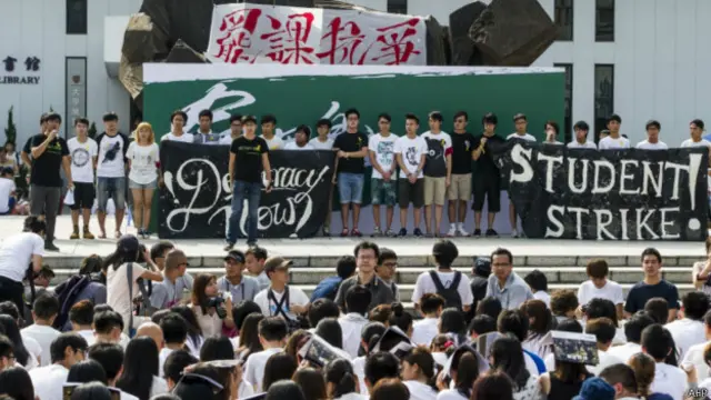 Biểu tình hôm 22/9 của sinh viên Hong Kong