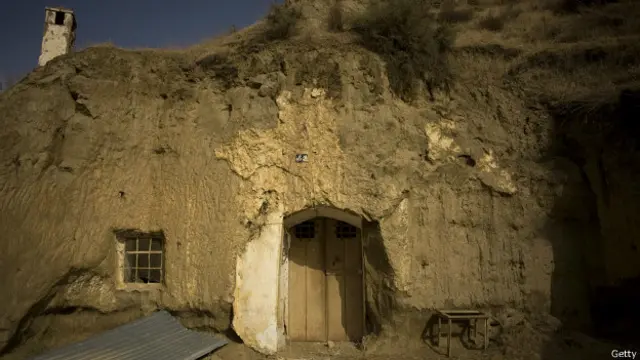 Una casa cueva en Guadix, España