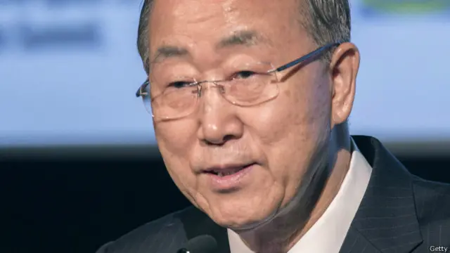 بان کی مون نے انسانی جانوں کے ضیاع اور شہریوں کی نقل مکانی پر افسوس کا اظہار کیا ہے