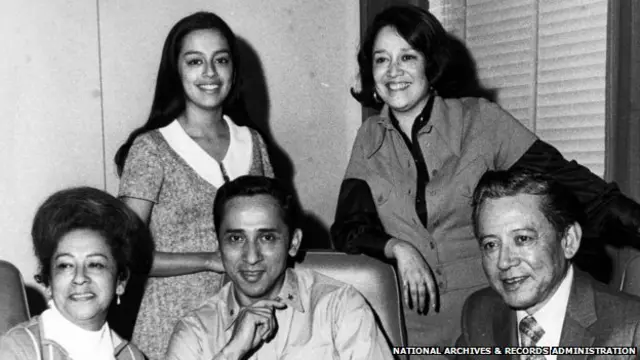 Everett Alvarez con su familia