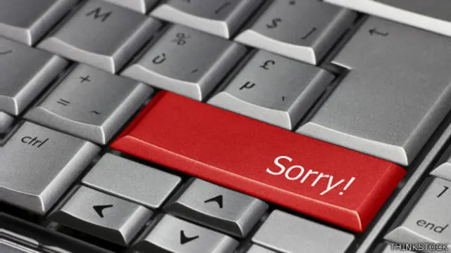 Tecla de "lo siento"