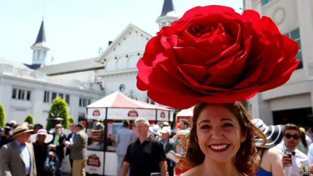 Sombrero de rosa en el Derby de Kentucky