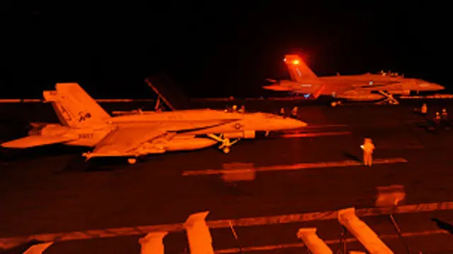 شام میں دولتِ اسلامیہ کے خلاف فضائی کارروائیاں جاری ہیں