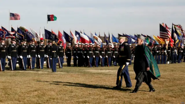 کرزي ته د ۲۰۱۳ په جنورۍ کې امریکا د سفر پرمهال پنتاګون (دفاع وزارت) کې هرکل وویل شو