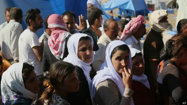 Desplazados iraquíes