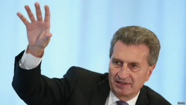 غونثر اوتينغر مفوض شؤون الطاقة في الاتحاد الاوروبي