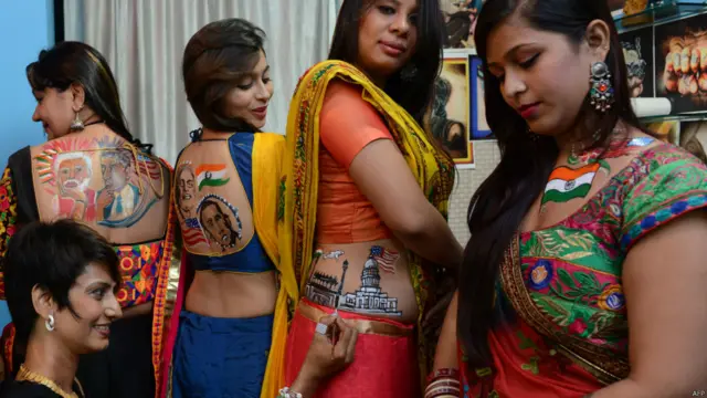 मोदी की अमरीका यात्रा, पेंटिंग