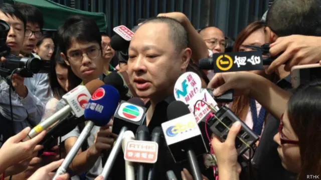 香港佔領中環運動發起人之一戴耀庭（27/09/2014）