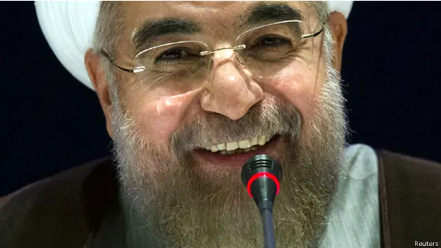 عبر الرئيس روحاني عن اعتقاده بأن العلاقات بين ايران والولايات المتحدة ليس مكتوبا لها ان تكون سيئة الى الابد.