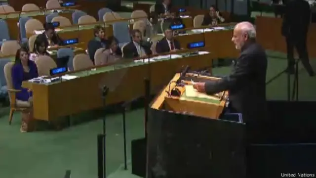 संयुक्त राष्ट्र में मोदी