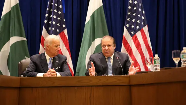 وزیر اعظم نواز شریف نے جنرل اسمبلی سے خطاب کے علاوہ امریکی نائب صدر جو بائیڈن سے ملاقات بھی کی اور ایک مشترکہ پریس کانفرنس سے خطاب کیا۔