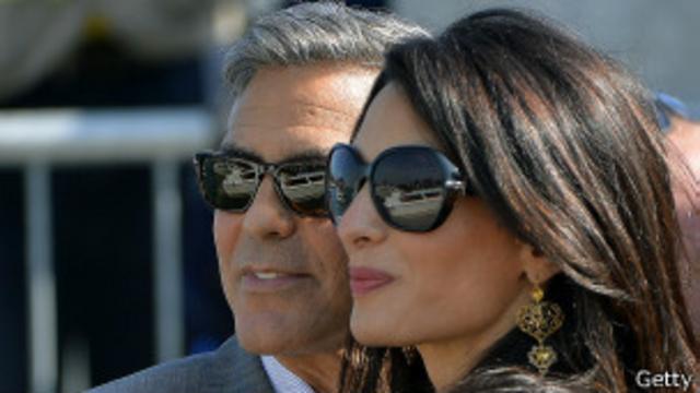Amal Alamuddi y George Clooney.