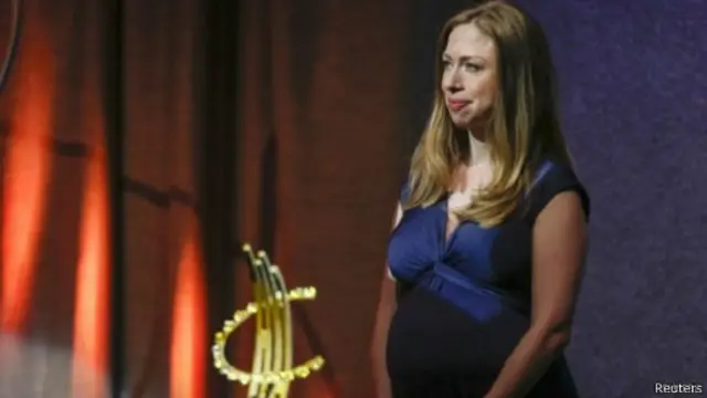 أعلنت تشيلسي عن حملها في أبريل الماضي فقط.