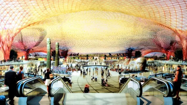 Proyecto del nuevo aeropuerto de Ciudad de México. Foto: Presidencia de México
