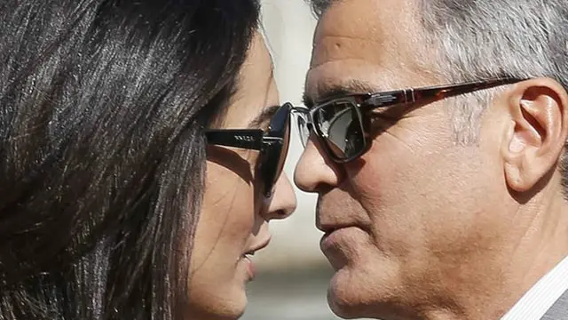 جارج کلونی کی اپنی منگیتر کے ساتھ جمعے کے دن لی گئی تصویر