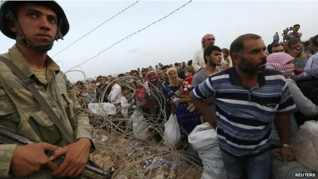 Беженцы в Кобани