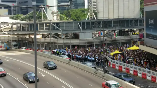 國際媒體關注香港「佔中」行動