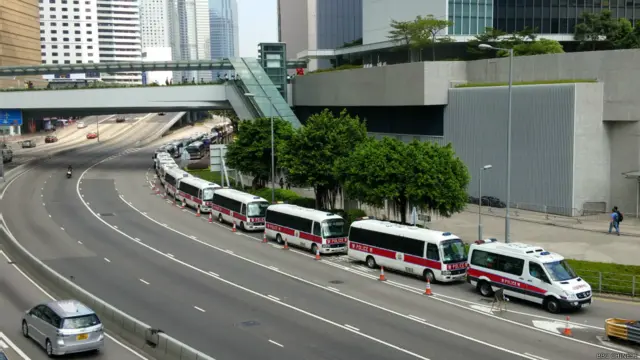 近距離接觸香港「佔中」示威者（BBC中文網記者蕭爾拍攝照片）