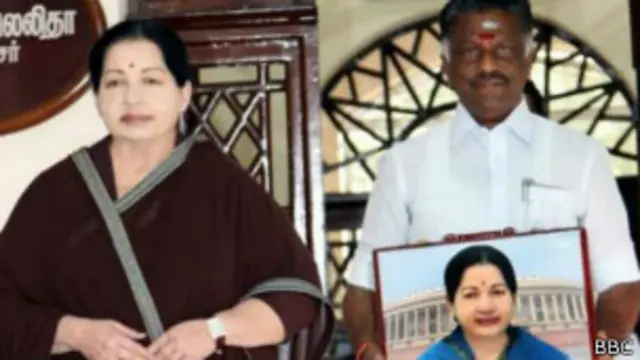 ओ पनीरसेल्वम और जयललिता 