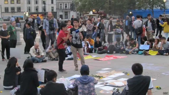 香港學生集會支持佔中