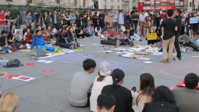 約有兩百多人到場表示支持