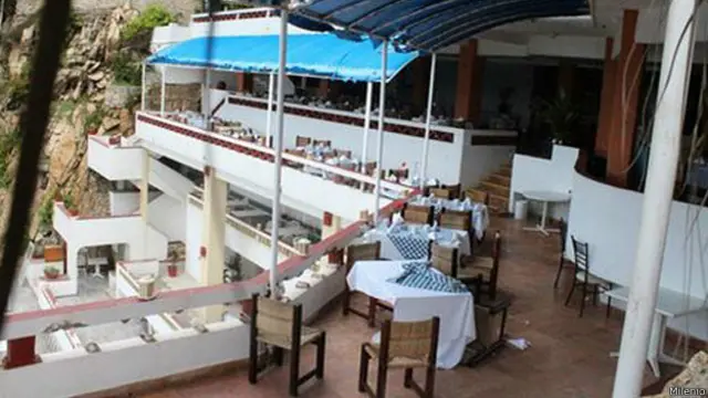 Terraza del restaurante del hotel El Mirador, Acapulco