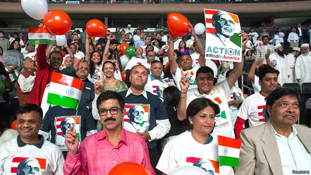امریکہ میں مودی کا ایسا پرجوش استقبال ہوا جیسے وہ امریکہ کے صدر کا انتخاب لڑ رہے ہوں، یا صدر منتخب ہوگئے ہوں