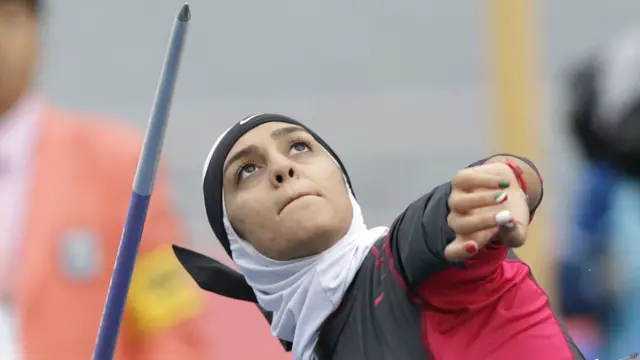 एशियाई खेलों में हिजाब में महिला खिलाड़ी