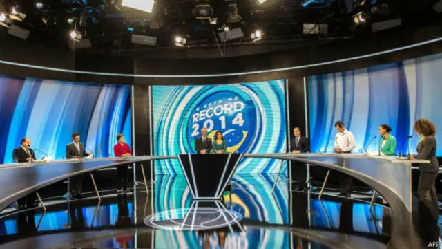 Penúltimo debate entre os presidenciáveis / Crédito: Getty