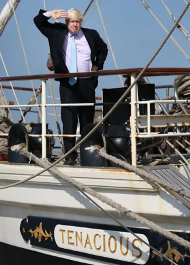 伦敦市长鲍里斯在“完全泰晤士”庆典上