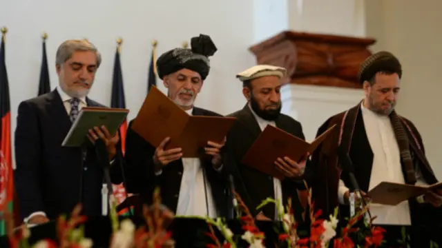 عبدالله عبدالله او مرستیالانو یې ولسمشر ته لوړه وکړه