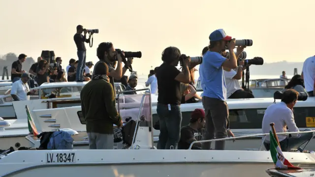 Репортеры в Венеции