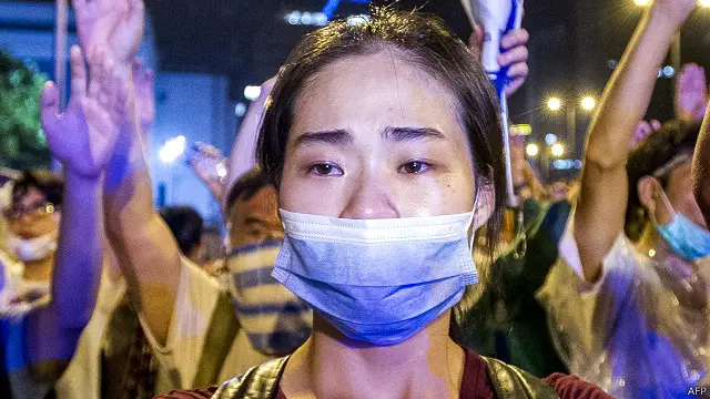 हांग कांग में प्रदर्शन जारी