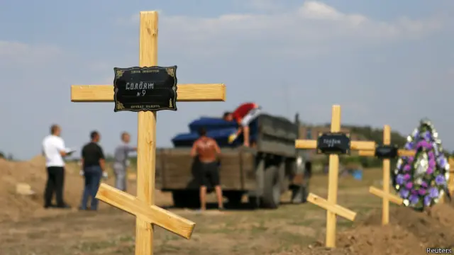 Военные захоронения на Востоке Украины