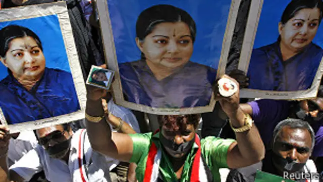 जयललिता, पूर्व मुख्यमंत्री, तमिलनाडु 