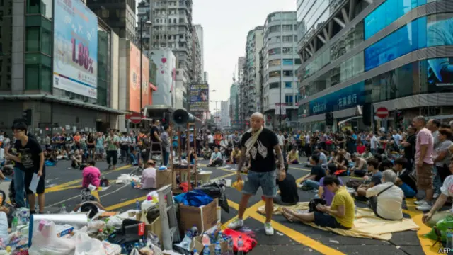 Демонстранты в Гонконге