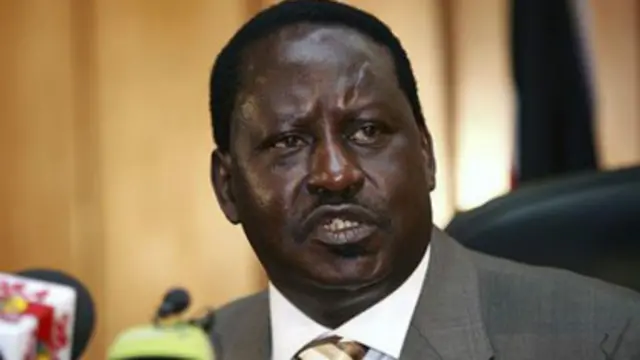 Kiongozi wa upinzani Raila Odinga