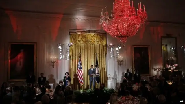 اتاق شرقی، محل برگزاری رویدادهای رسمی از جمله سخنرانی‌های رئیس‌جمهوری است