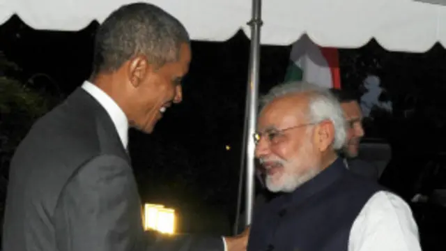 नरेंद्र मोदी बराक ओबामा