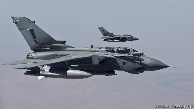 تشارك المقاتلات البريطانية في قصف أهداف تنظيم الدولة في العراق
