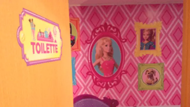 Detalle de la habitación de Barbie