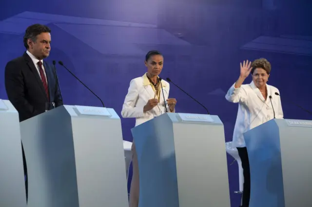 Debate da Record / Crédito: EPA