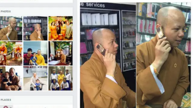 Trang Facebook của sư thầy Thích Thanh Cường