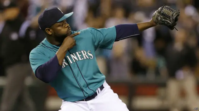 El dominicano Fernando Rodney, líder en salvados, fue uno de los 82 beisbolistas de su país que comenzaron la temporada en Grandes Ligas.