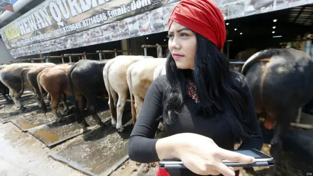 Penjual kurban di Depok