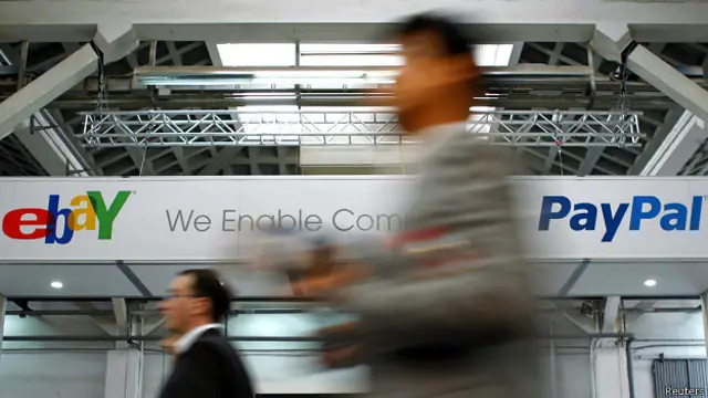Logotipos de eBay y PayPal