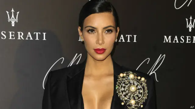 Kim Kardashian, celebridad de la telerealidad de EE.UU.